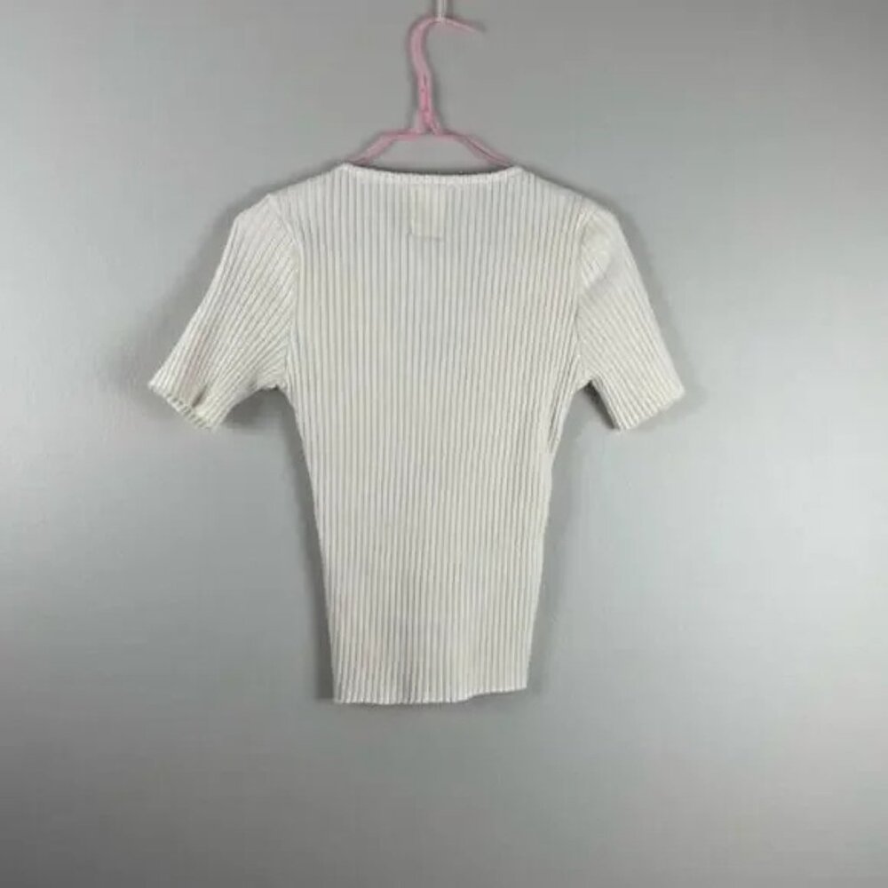 For Days Re-New Ribbed V Neck Short Sleeve - Picture 4 of 5